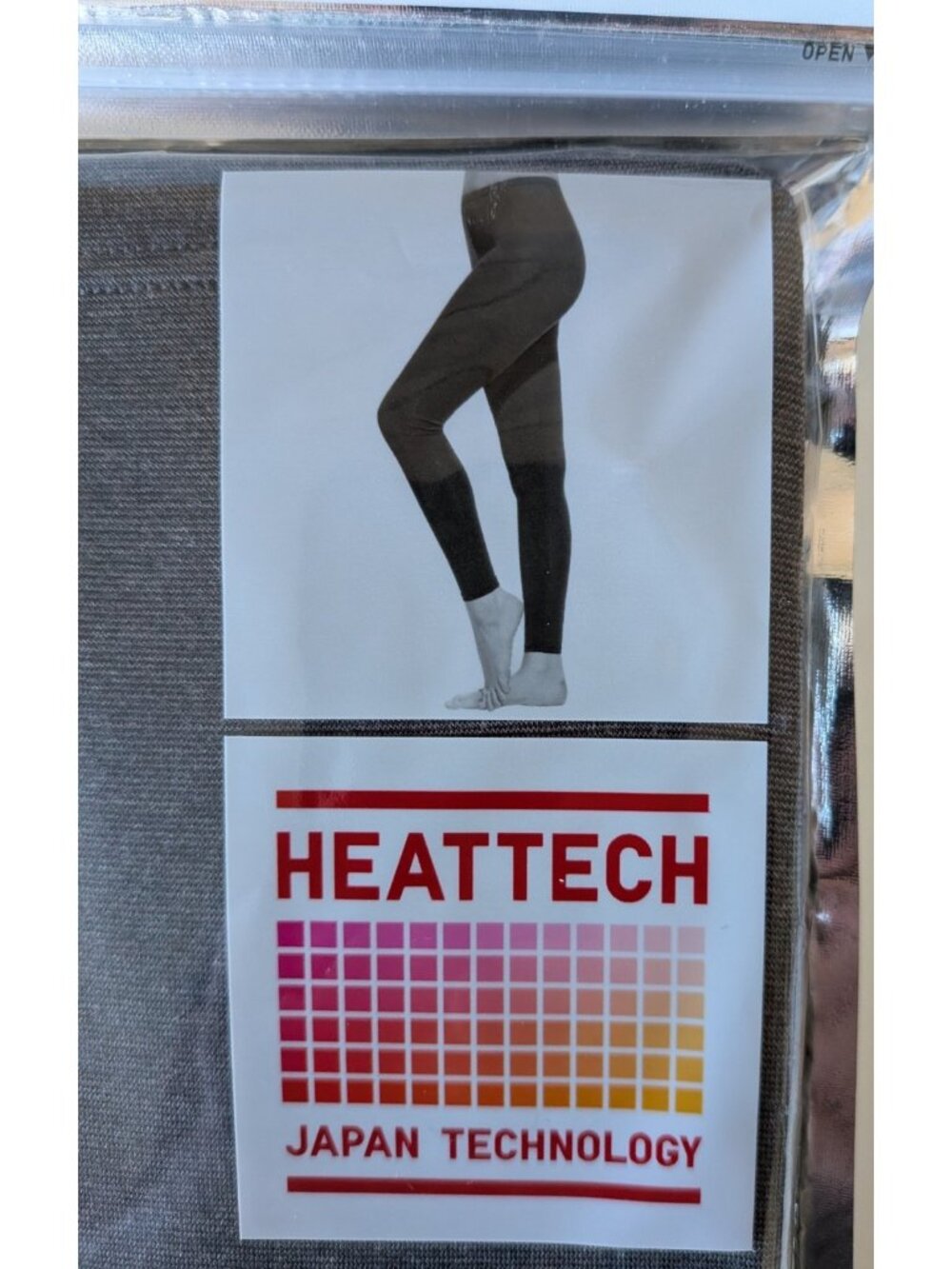 New Uniqlo Heattech Women's Leggings Dark Gray Full Length Knit Ultra Light XL